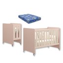 Ver imagem 1 de Berço Americano 4 em 1 Evolution + Colchão:rosa