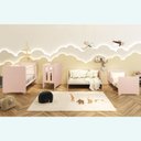 Ver imagem 6 de Berço Americano 4 em 1 Evolution + Colchão:rosa