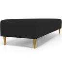 Ver imagem 2 de Puff Decorativo Bali W01 Pés Palito 210x60cm Suede Preto - Lyam Decor