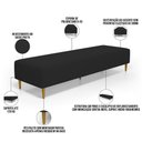 Ver imagem 7 de Puff Decorativo Bali W01 Pés Palito 210x60cm Suede Preto - Lyam Decor