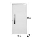 Ver imagem 4 de Porta Pivotante de Alumínio 210 X 120cm com Puxador Veneza Esquadrias Bergamo Abertura Direita