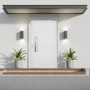 Ver imagem 1 de Porta Pivotante de Alumínio 210 X 120cm com Puxador Veneza Esquadrias Bergamo