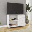Ver imagem 1 de Rack para TV até 40 Polegadas 90cm 1 Prateleira 4 Gavetas Branco