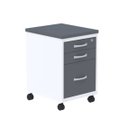 Ver imagem 2 de Gaveteiro Volante 3 Gavetas GVPS03P25TUB com Chave e Rodizio