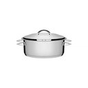 Ver imagem 1 de Caçarola Tramontina Solar Rasa em Aço Inox Fundo Triplo com Tampa e Alças 20 Cm 2,9 L Tramontina