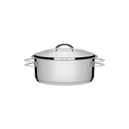 Caçarola Tramontina Solar Rasa em Aço Inox Fundo Triplo com Tampa e Alças 20 Cm 2,9 L Tramontina - 1