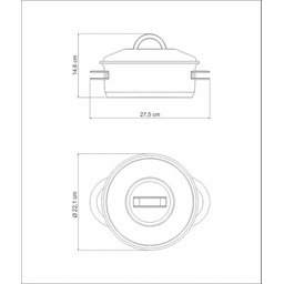Caçarola Tramontina Solar Rasa em Aço Inox Fundo Triplo com Tampa e Alças 20 Cm 2,9 L Tramontina - 4