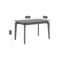 Ver imagem 3 de Mesa de Sala Jantar Ficus Natuame C/ Tampo Madeirado 130x80cm Carvalho/cinamomo - Cimol