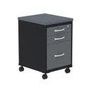 Ver imagem 2 de Gaveteiro Volante 3 Gavetas GVPS03P25TUB com Chave e Rodizio