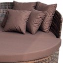 Ver imagem 4 de Chaise Meia Lua em Alumínio com Almofadas Impermeáveis - Piscina, Jardim, Área, Sala - Preto