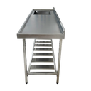 Ver imagem 4 de Pia Aço Inox Industrial 180x60x90 Cm Cuba Esquerda Nortinox