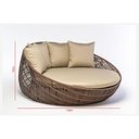 Ver imagem 4 de Sofá Chaise Redondo em Fibra e Alumínio Para Área Externa e Interna