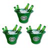 Kit 03 Baldes de Gelo 6 Litros com Alça Verde - 1