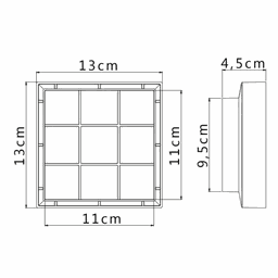 Ralo Invisivel Quadrado 11x11 Preto - 7