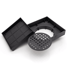 Ralo Invisivel Quadrado 11x11 Preto - 2