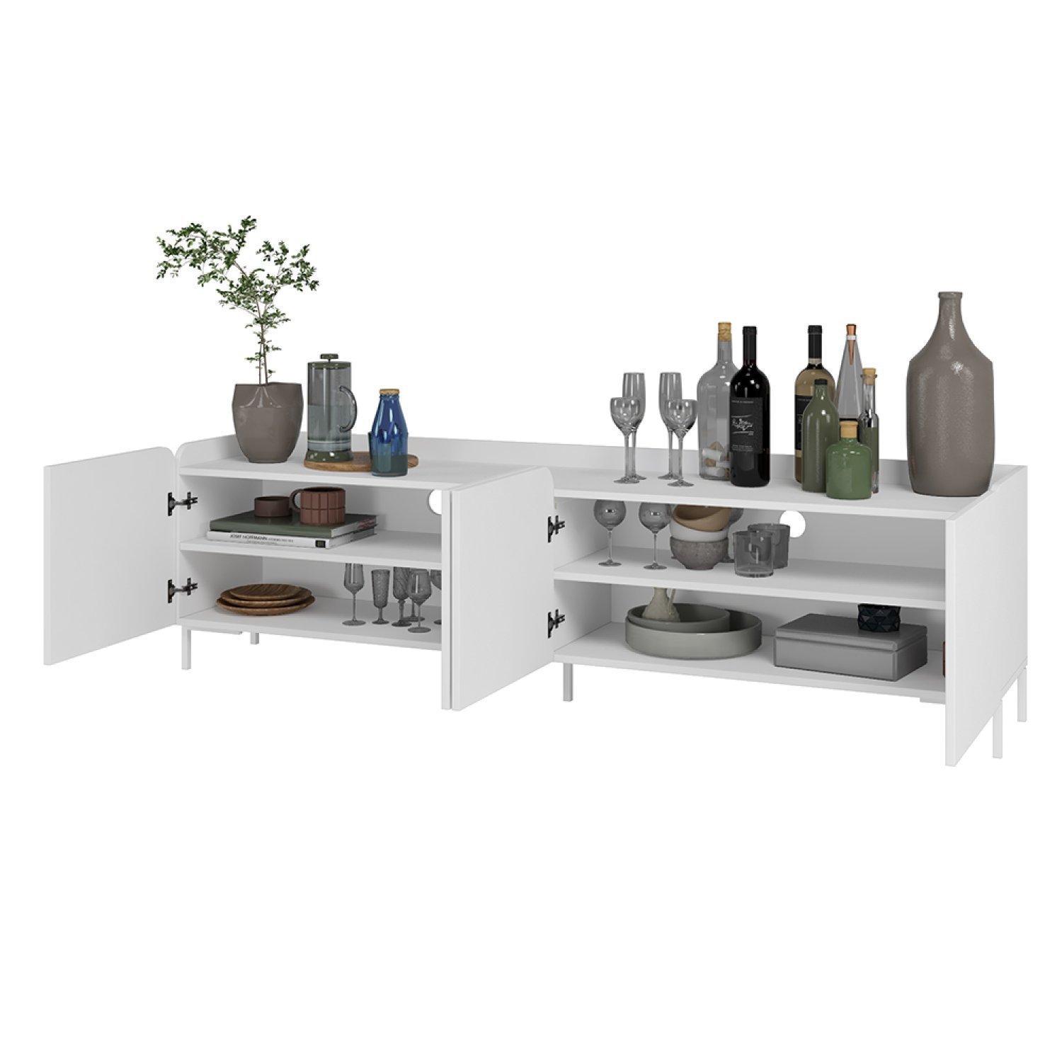 Buffet Aparador 4 Portas 2 Prateleiras MDP 15mm - 3