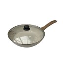 Ver imagem 2 de Frigideira Indução Ceramico 24 Cm - Marmore com Tampa Vidro