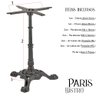 Pé de Mesa Paris Bistrô - Ferro Fundido - 72cm - 4