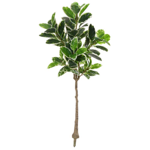 Planta Àrvore Artificial Ficus Elástica Real Toque X82 Verde Creme 1,5m