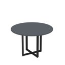 Ver imagem 1 de Mesa de Reunião Redonda 100cm MRR1100P25TUB Cinza/Grafito/Preto