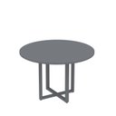 Ver imagem 1 de Mesa de Reunião Redonda 100cm MRR1100P25TUB Cinza/Grafito