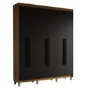 Ver imagem 3 de Guarda-Roupa Casal com Pés 6 Portas Batentes Saturno Madesa