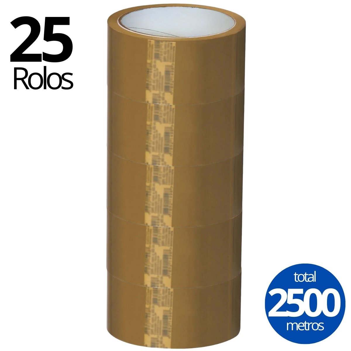 Fita Adesiva Marrom Larga 45mmx100m | Kaztec | Kit 25 Un - 3
