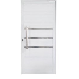 Porta Pivotante de Alumínio 210 x 120cm com Puxador e Friso Veneza Esquadrias Bergamo - 2