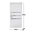 Ver imagem 5 de Porta Pivotante de Alumínio 210 X 120cm com Puxador e Friso Veneza Esquadrias Bergamo