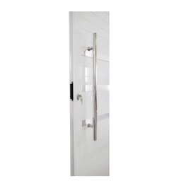 Porta Pivotante de Alumínio 210 x 120cm com Puxador e Friso Veneza Esquadrias Bergamo - 7