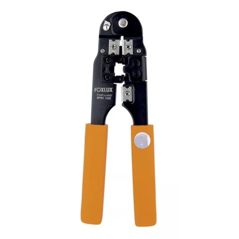 Alicate de Crimpar Cabo de Rede RJ45 Profissional com Trava