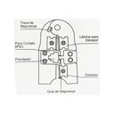 Ver imagem 6 de Alicate de Crimpar Cabo de Rede RJ45 Profissional com Trava