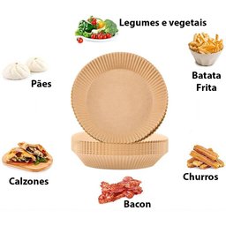 Protetor Antiaderente Air Fryer Descartável C/ 50 Folhas - 6