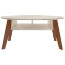 Ver imagem 6 de Mesa de Centro Diva 2 Nichos - Off White/cedro