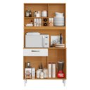 Ver imagem 5 de Armário de Cozinha Compacta 91cm Morgan Cinamomo/branco A15 - Mpozenato