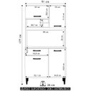 Ver imagem 4 de Armário de Cozinha Compacta 91cm Morgan Cinamomo/branco A15 - Mpozenato