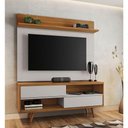 Ver imagem 2 de Rack com Painel Assimério Off White com Freijó - Moveisaqui