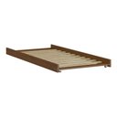 Ver imagem 1 de Cama Auxiliar de Solteiro Madeira Maciça para Colchão 88 X 188 Cm com Rodízios Cr35208 Castanho