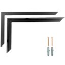 Ver imagem 5 de Kit 4 Suporte Mão Francesa Reforçada 60cm Preto