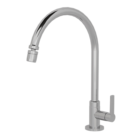 Torneira para Cozinha de Mesa Bica Móvel 1166 C12 Cromado Fani