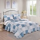 Ver imagem 1 de Kit Colcha Queen Evolution Patchwork 240cmx260 cm - DOLE