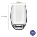 Ver imagem 4 de Jogo de Copos Nadir Long Drink Aruba 465ml Cristal com 6 Peças