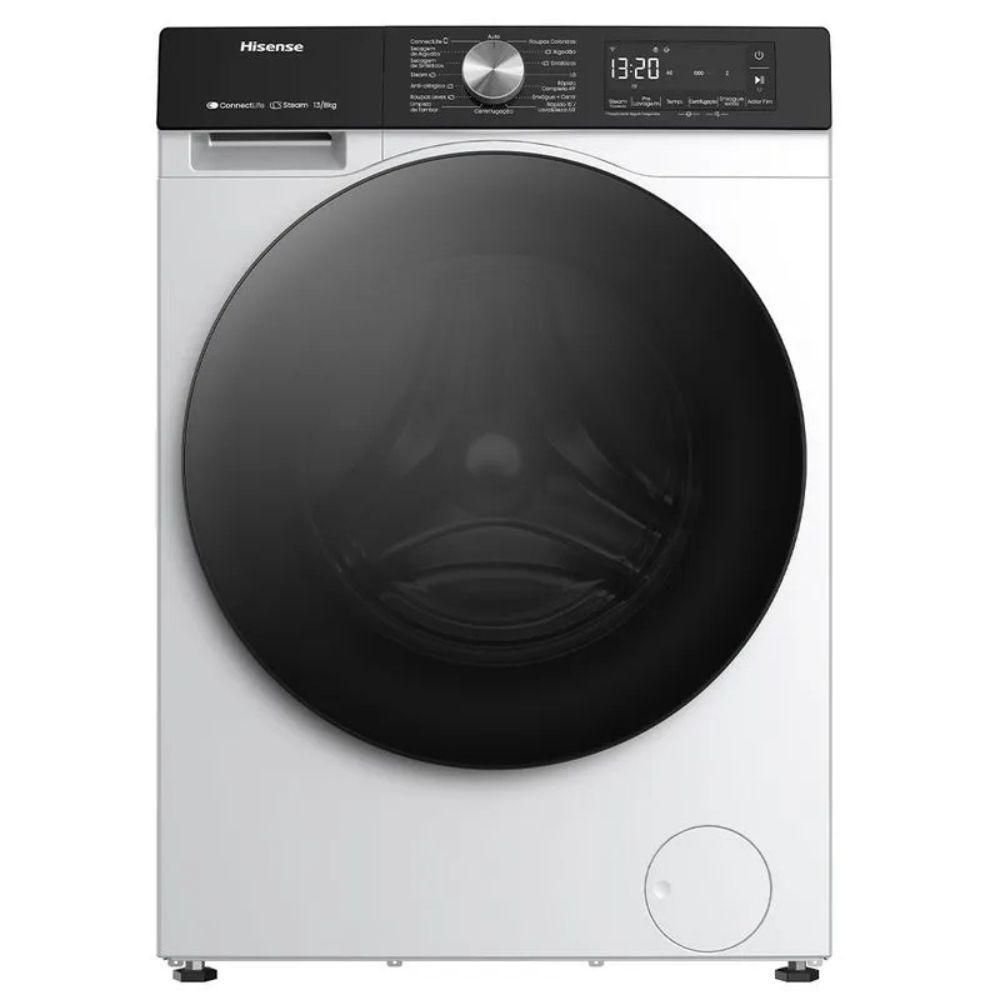Lava e Seca 11kg Hisense Branca com 11 Programas de Lavagem Steam Wi-fi Wd3s11 Branco 220v