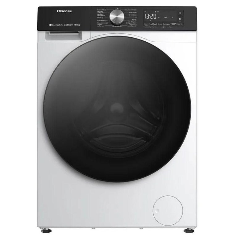 Lava e Seca 11kg Hisense Branca com 11 Programas de Lavagem Steam Wi-fi Wd3s11 Branco 220v