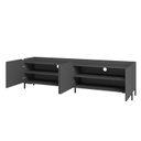 Ver imagem 4 de Rack para TV até 70 Polegadas 4 Portas 2 Prateleiras MDP 15mm