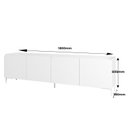 Ver imagem 3 de Rack para TV até 70 Polegadas 4 Portas 2 Prateleiras MDP 15mm