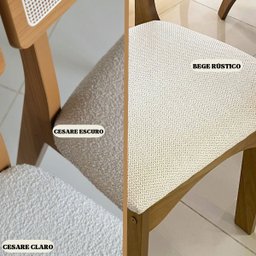 Conjunto de Jantar 6 Lugares Mesa 1,80m em Mdf e Base Ripada - 7