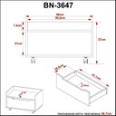 Ver imagem 6 de Armário para Banheiro 60cm com 1 Gavetas e Rodízio BN3647 Branco