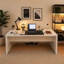 Ver imagem 1 de Escrivaninha Mesa Escritório ME4185 2 Lugares 180cm Branco