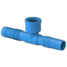 05 Unidades Tee Interno 90° Bitola 2'' para Irrigação Cor Azul Durín - 1
